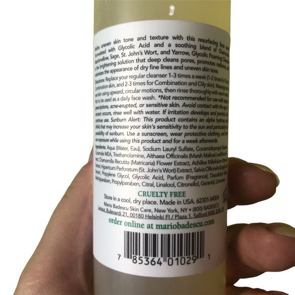 Mario Badescu Glycolic Foaming Cleanser Used Once - Picture 2 of 3